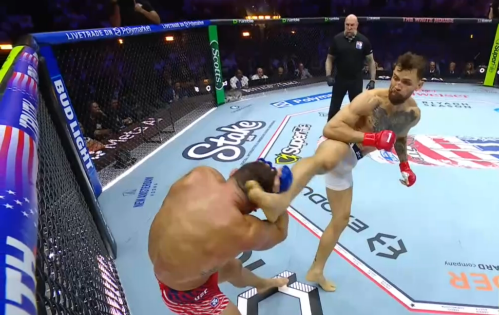 UFC Freedom 250: Mauricio Ruffy znokautował Michaela Chandlera w 1. rundzie [WIDEO]