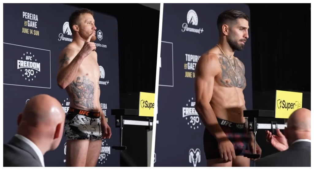 UFC Freedom 250 – wyniki ważenia. Pereira cięższy od Gane!
