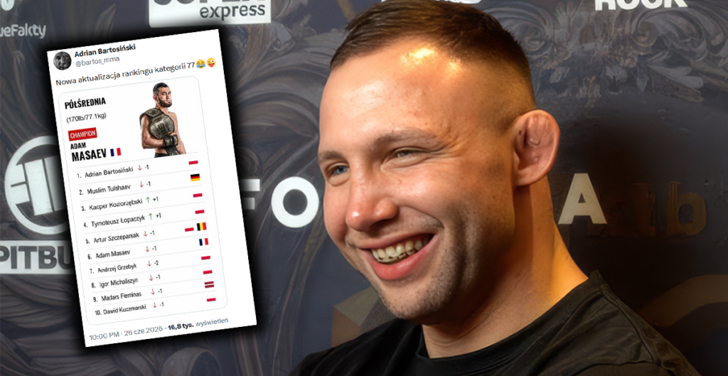 Adrian Bartosiński drwi z rankingów KSW