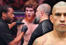 Alex Pereira uderza w Herba Deana. Sędziowski skandal na UFC Baku?