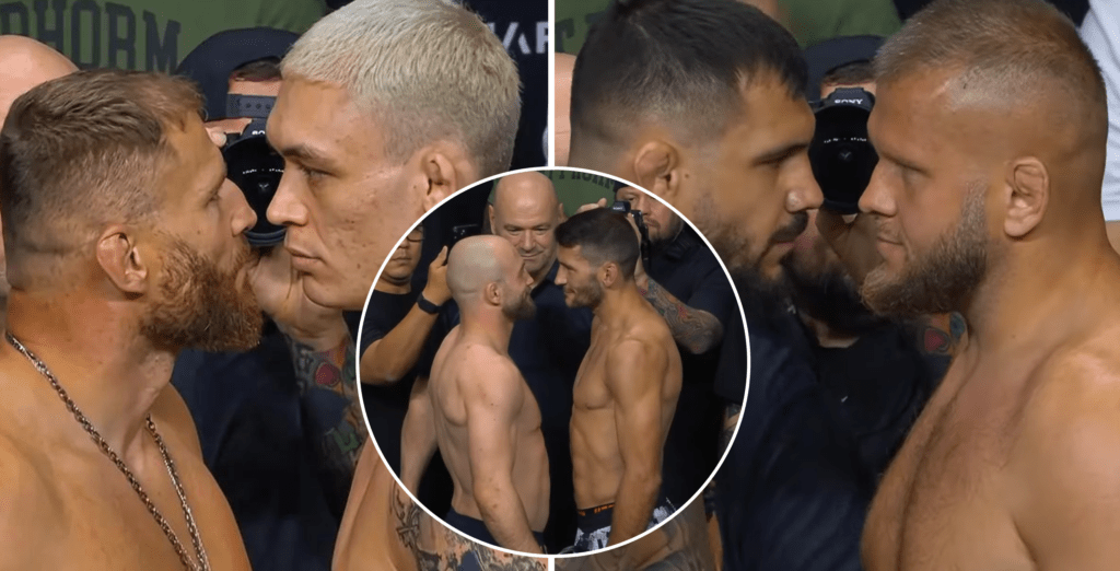 Błachowicz, Tybura i Rębecki spotkali się z rywalami przed UFC Belgrade [WIDEO]