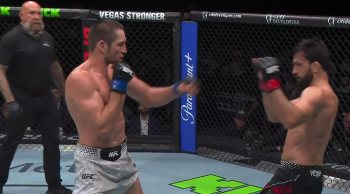 UFC Abu Dhabi: Abubakar Vagaev lepszy od Saygida Izagakhmaeva po trzech rundach