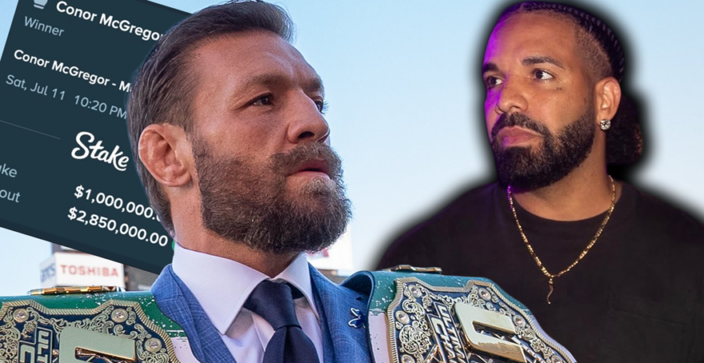 Drake i milion dolarów na McGregora. Czy klątwa znów uderzy? Drake i milion dolarów na McGregora. Czy klątwa znów uderzy?