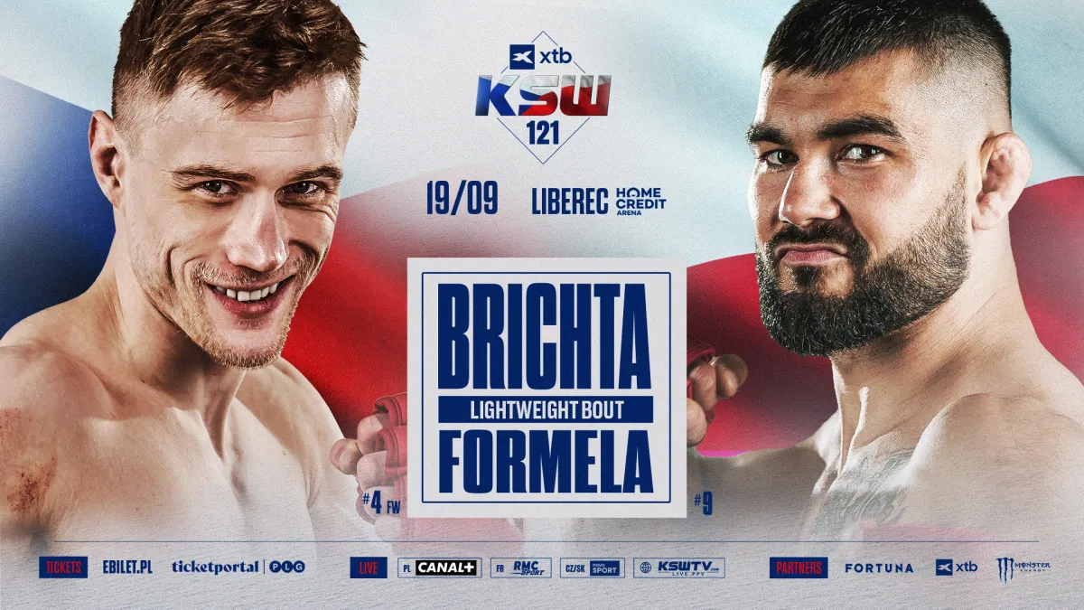 Leo Brichta vs. Kacper Formela na gali XTB KSW 121 w Czechach
