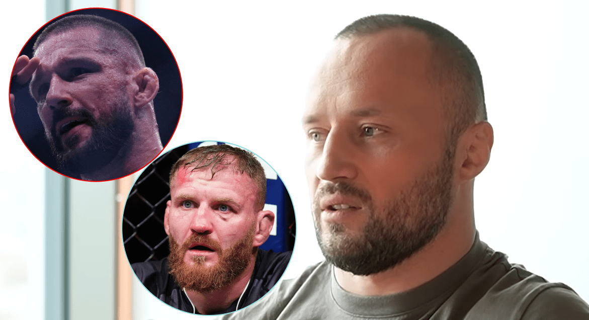 Tomasz Narkun, Jan Błachowicz i Mateusz Gamrot w kółeczkach