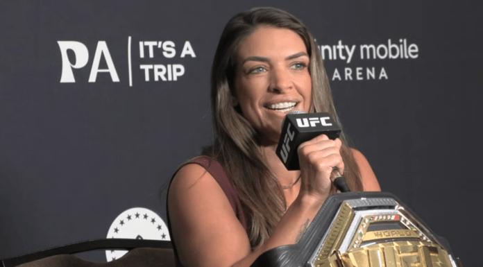 Mackenzie Dern przed pierwszą obroną pasa. Mistrzyni UFC wskazała słabości Gillian Robertson Mackenzie Dern przed pierwszą obroną pasa. Mistrzyni UFC wskazała słabości Gillian Robertson