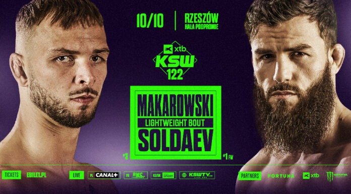 Mateusz Makarowski zmierzy się z Adamem Soldaevem na gali XTB KSW 122
