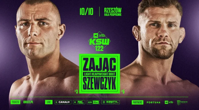 Starcie czołowych półciężkich dodane do karty walk gali XTB KSW 122 Starcie czołowych półciężkich dodane do karty walk gali XTB KSW 122